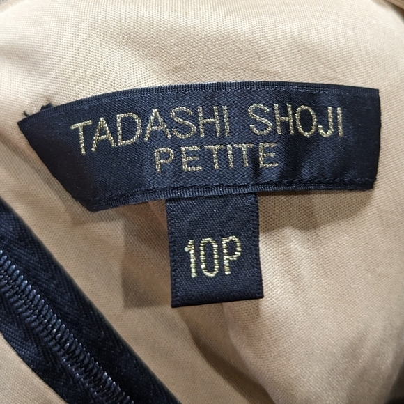 Tadashi Shoji Elegant Black and Gold Lace Dress - Picture 8 of 10